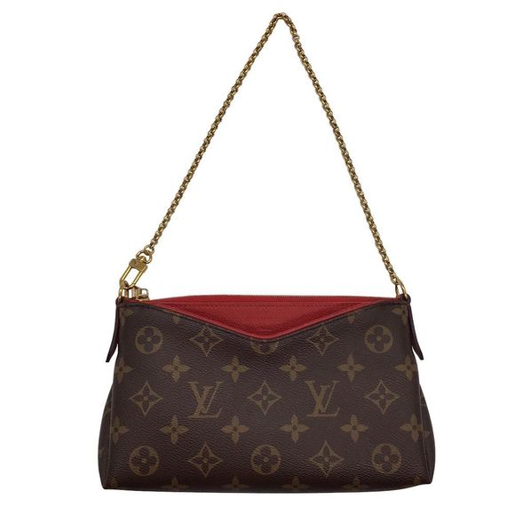 Louis Vuitton Monogram Para Scratch Sleise Red Chain Shoulder Bag - Picture 1 of 12